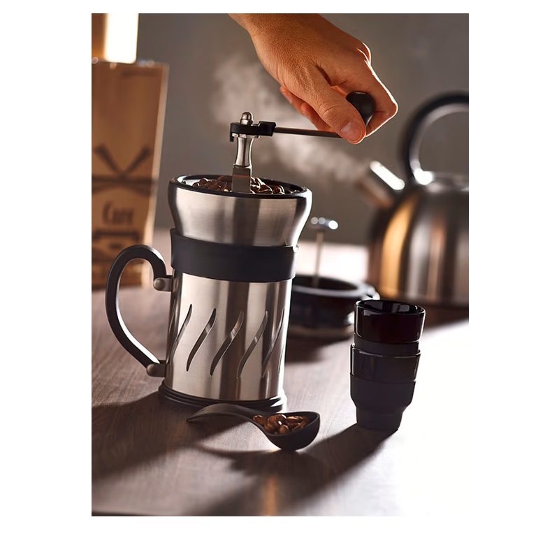 Moulin à café et cafetière à piston 2 en 1,15 cm- peugeot saveurs