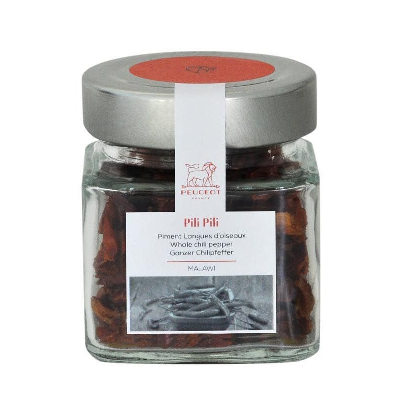 Cube a epice petit modele piment langues d oiseaux pili pili de malawi 20g - peugeot saveurs
