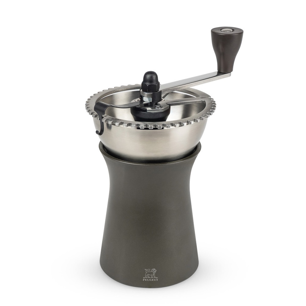 Kronos moulin à café manuel en bois couleur chocolat 19 cm - peugeot saveurs