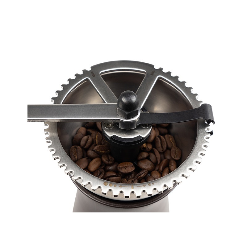 Kronos moulin à café manuel en bois couleur chocolat 19 cm - peugeot saveurs