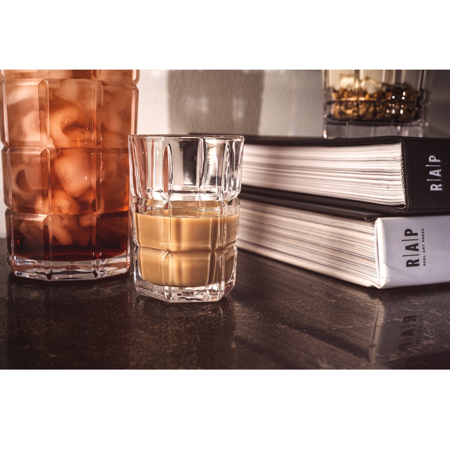 Lot de 4 verres à eau de vie 80ml, spiritii nova - leonardo