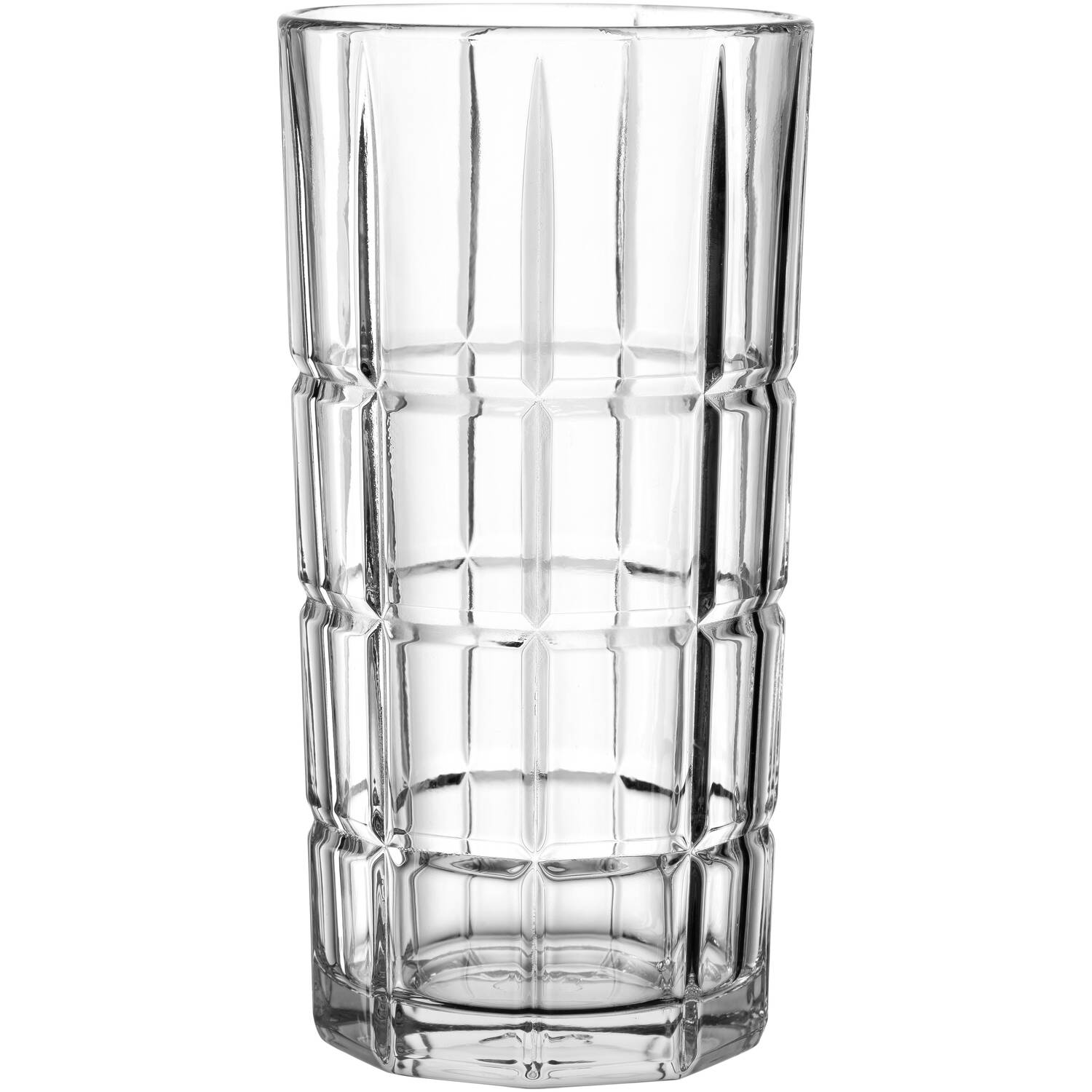 Spiritii nova lot de 4 verres taillés tumbler à long drink 40 cl - leonardo - leonardo