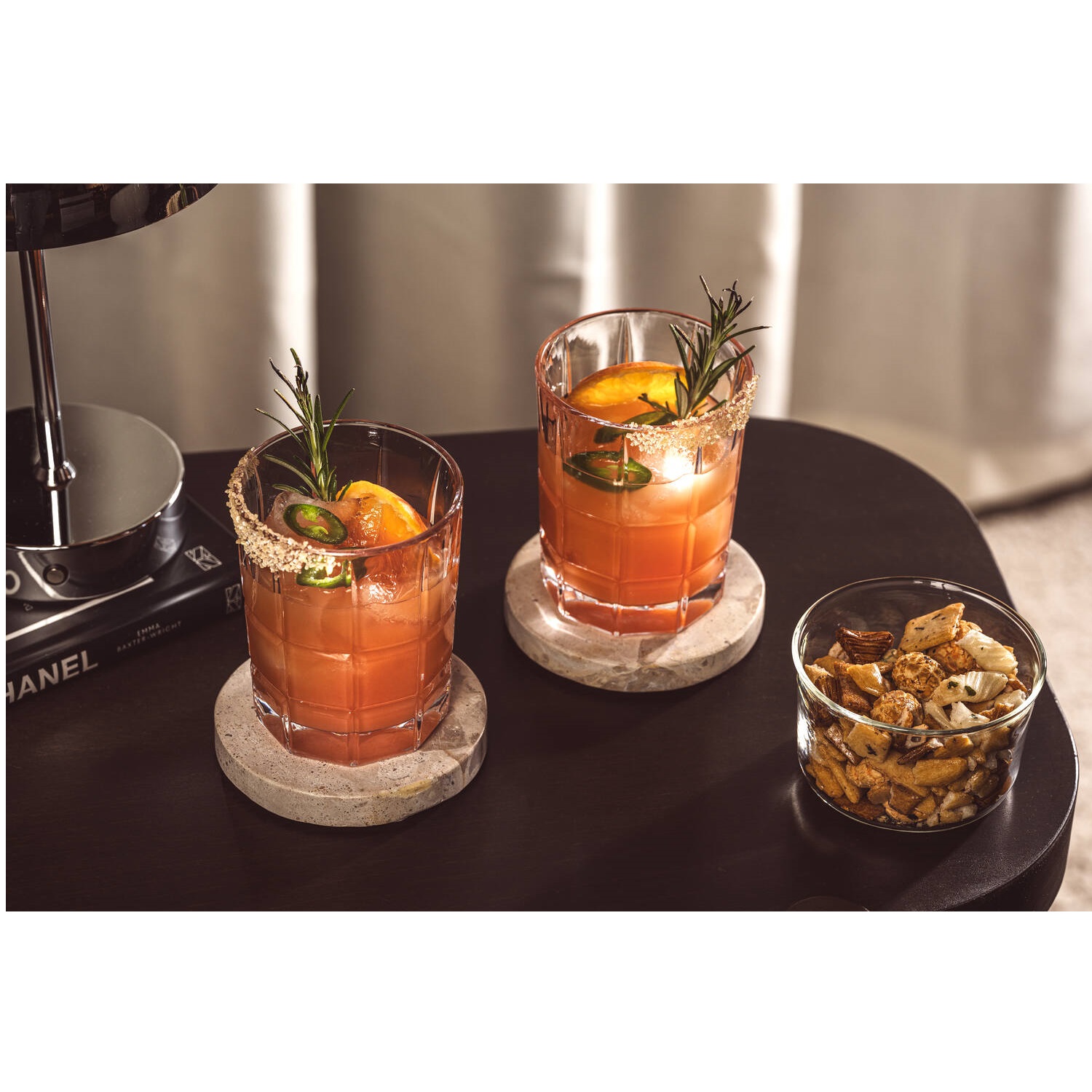 Spiritii nova lot de 4 verres taillés tumbler à whisky 30 cl - leonardo