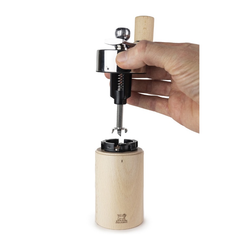 Isen moulin manuel a manivelle pour muscade en bois naturel 15 cm - peugeot saveurs 