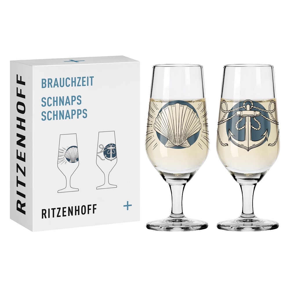 Lot de 2 verres a liqueur 55 ml brauzeit philippe harris 2023 - ritzenhoff