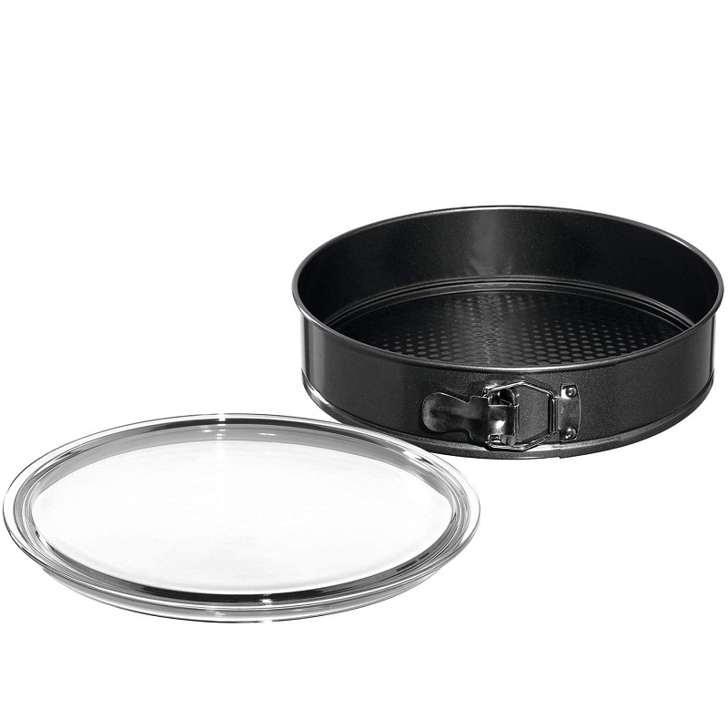 Ensemble moule a manque 32 cm et plat a tarte en verre 31 cm - leonardo 