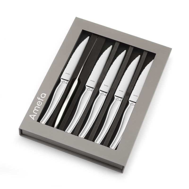 Lot de 6 couteaux a steak goliath - amefa