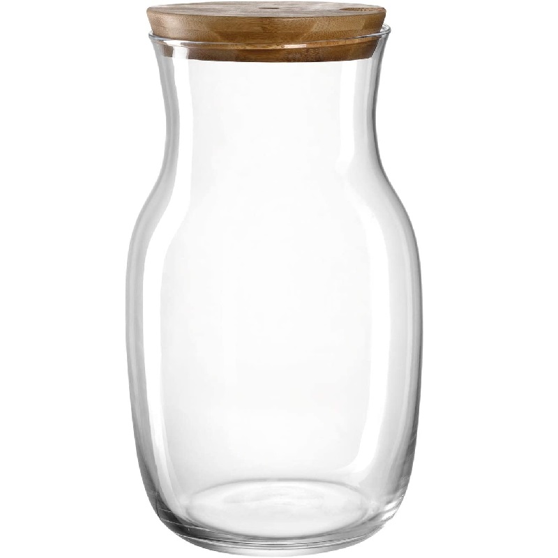 Bol a punch ou kefir aperitivo avec couvercle en bois 4 litres - leonardo