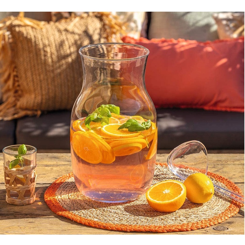 Bol a punch ou kefir aperitivo avec couvercle en bois 4 litres - leonardo