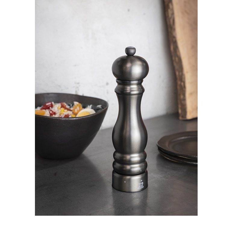 Moulin a sel en inox anthracite paris chef 22 cm u'select - peugeot saveurs