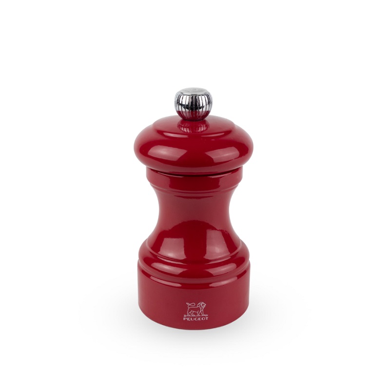Moulin a sel en bois rouge passion 10 cm - peugeot saveurs