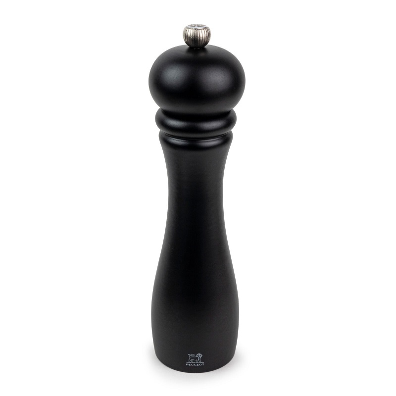 Moulin a sel checkmate 22 cm noir mat - peugeot saveurs