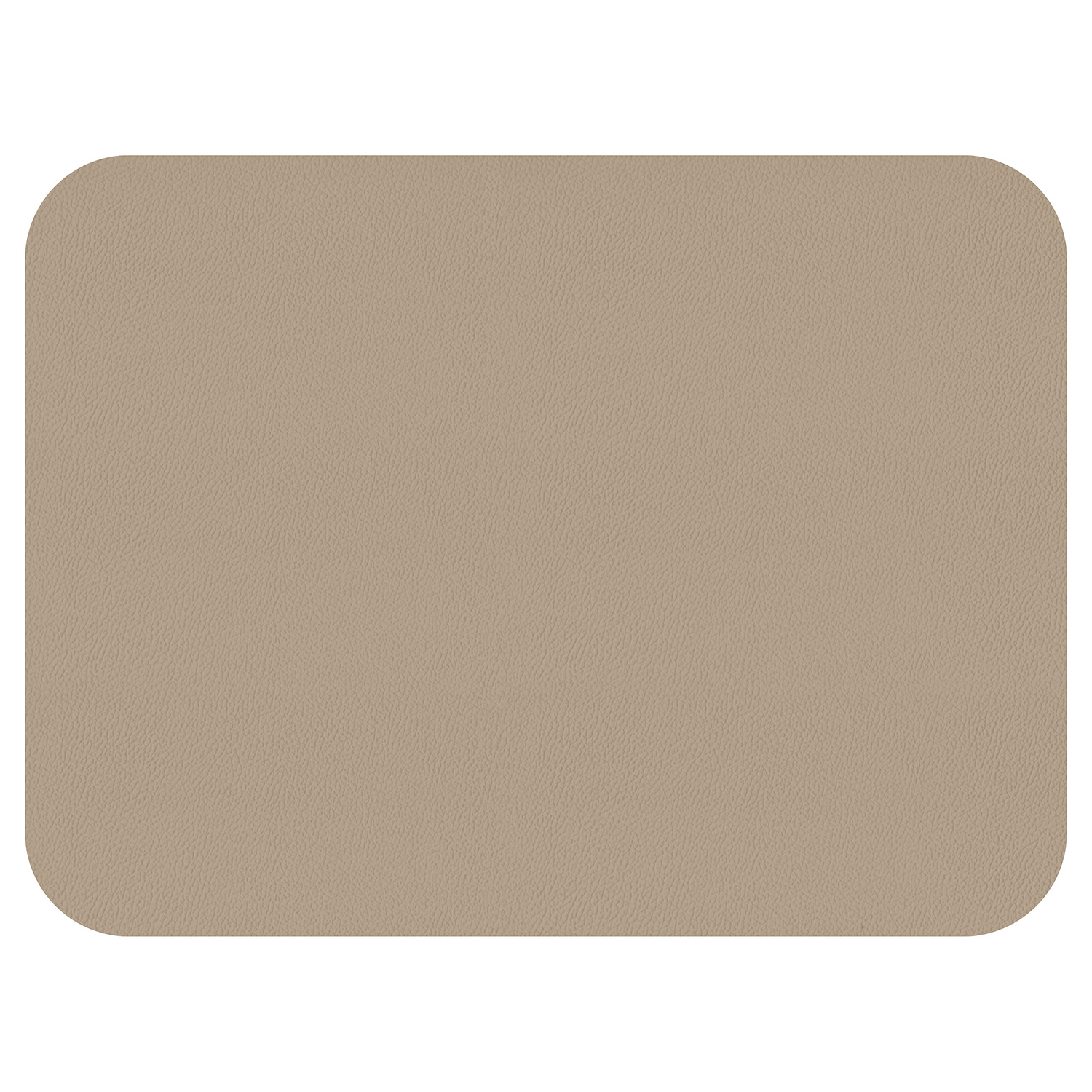Lot de 2 sets de table rectangulaires en simili cuir réversible taupe et sable - freeform
