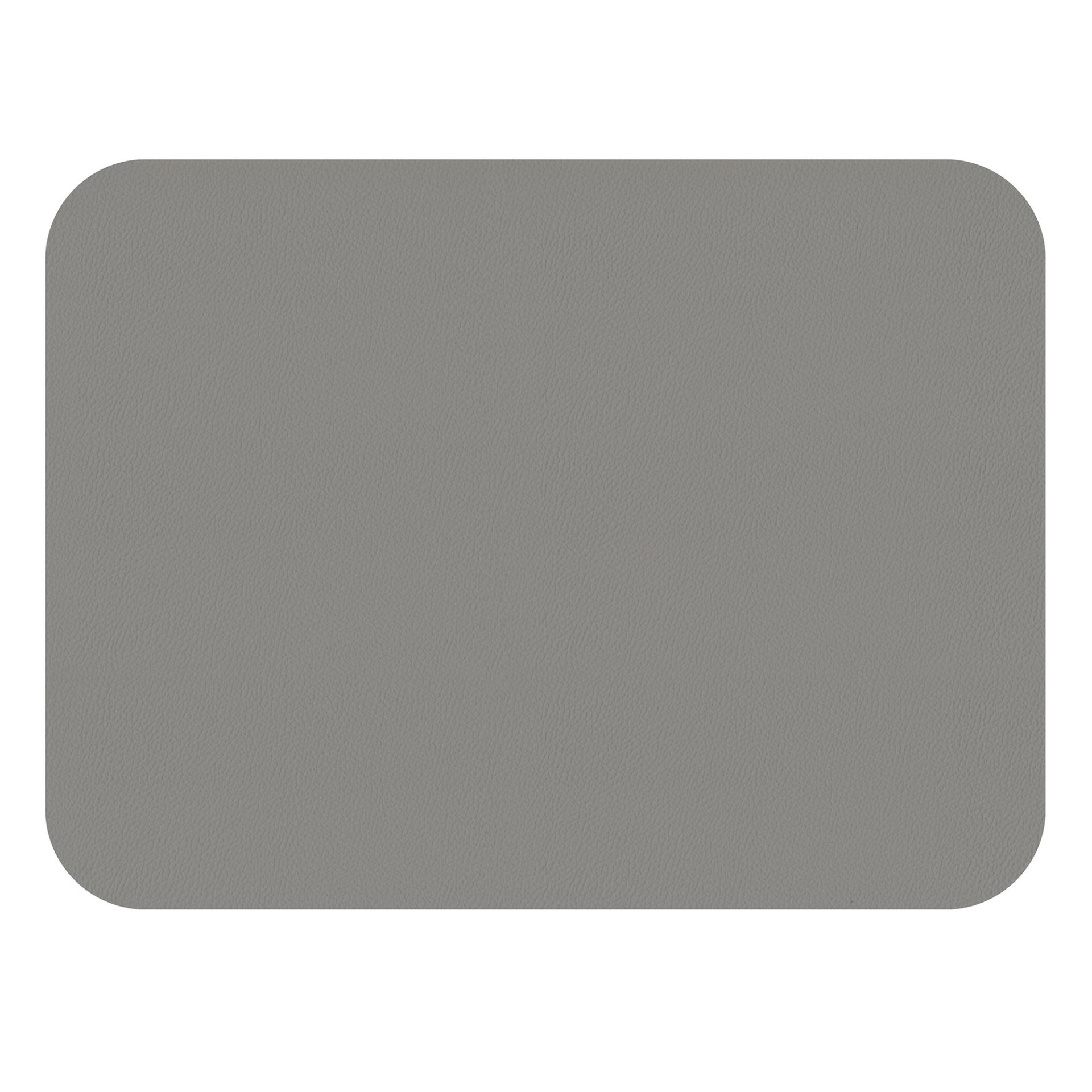 Lot de 2 sets de table rectangulaires en simili cuir réversible gris clair et gris foncé - freeform