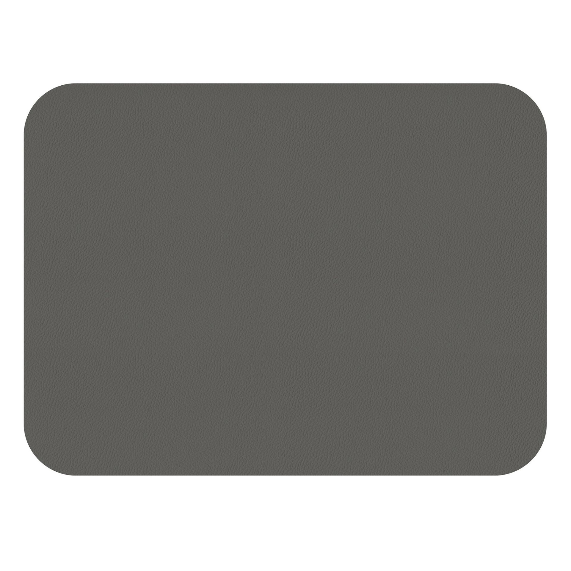 Lot de 2 sets de table rectangulaires en simili cuir réversible gris clair et gris foncé - freeform