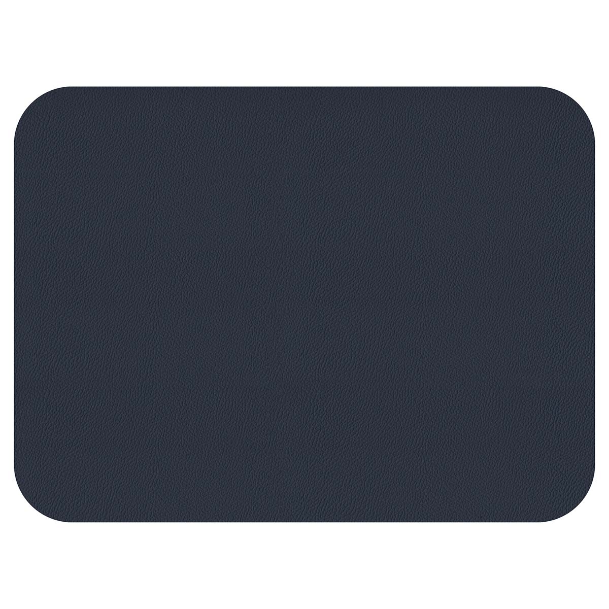 Lot de 2 sets de table rectangulaires en simili cuir réversible bleu marine et gris - freeform