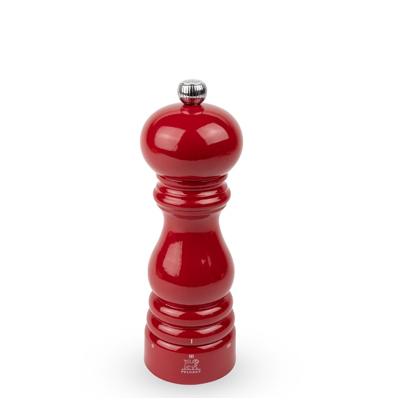 Moulin a sel paris en bois rouge passion u'select 18 cm - peugeot saveurs