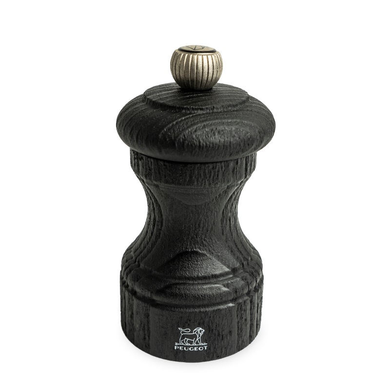 Moulin a poivre en bois bistro nature black 10 cm - peugeot saveurs