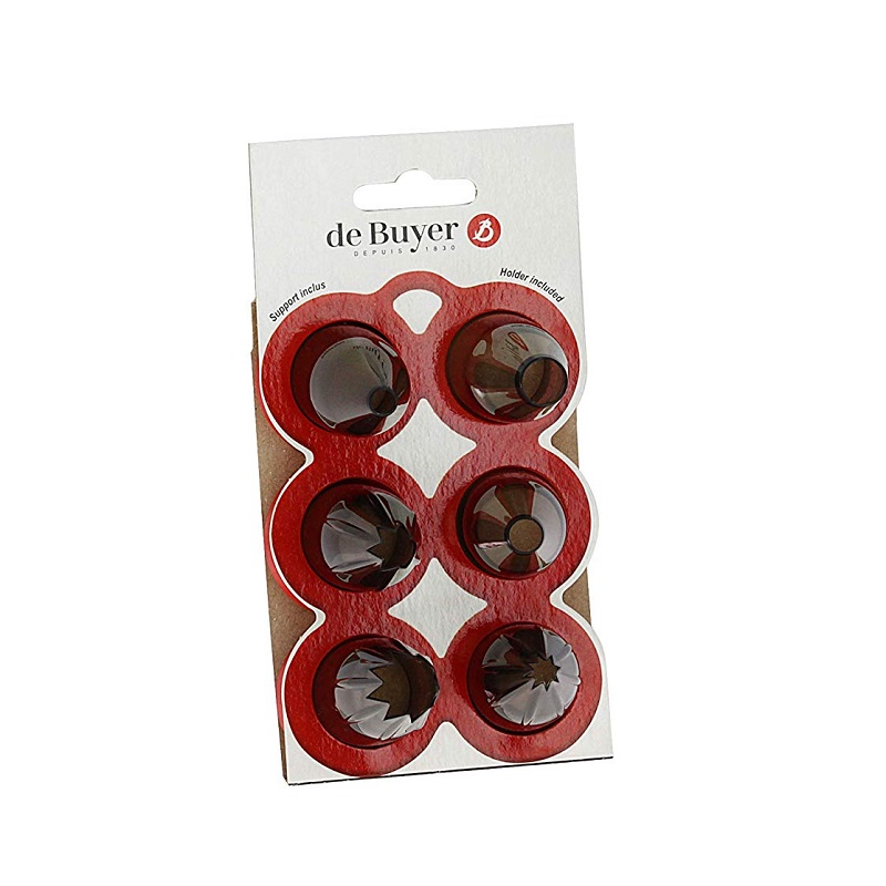 Lot 6 douilles classiques en polycarbonate ideal pour le tube - de buyer
