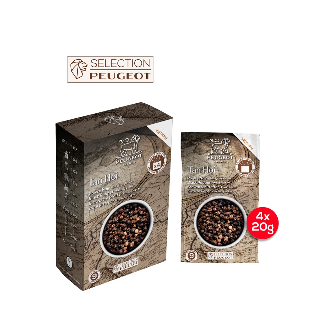 Tan hoi poivre noir sachet 80g - peugeot saveurs