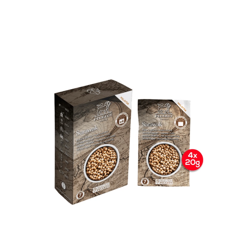 Sarawak - poivre blanc 80g - peugeot saveurs