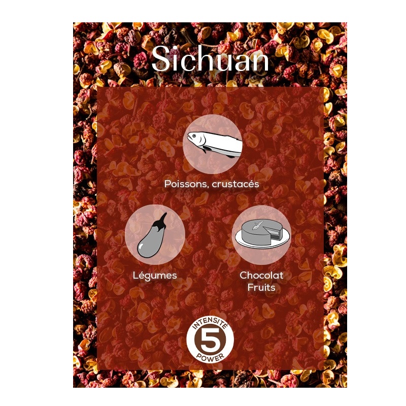 Sichuan - baies rouges 40g - peugeot saveurs