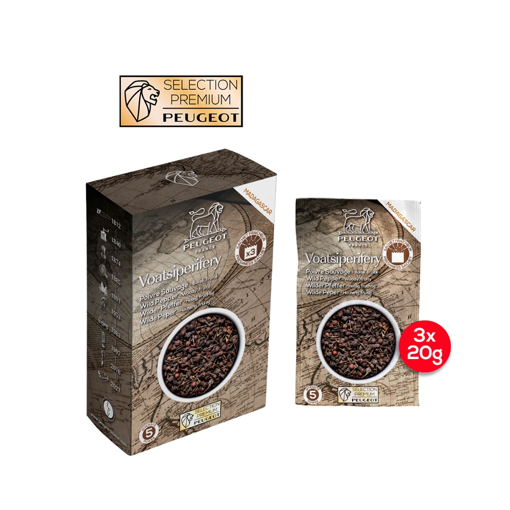Voatsiperifery poivre sauvage sachet 60g - peugeot saveurs