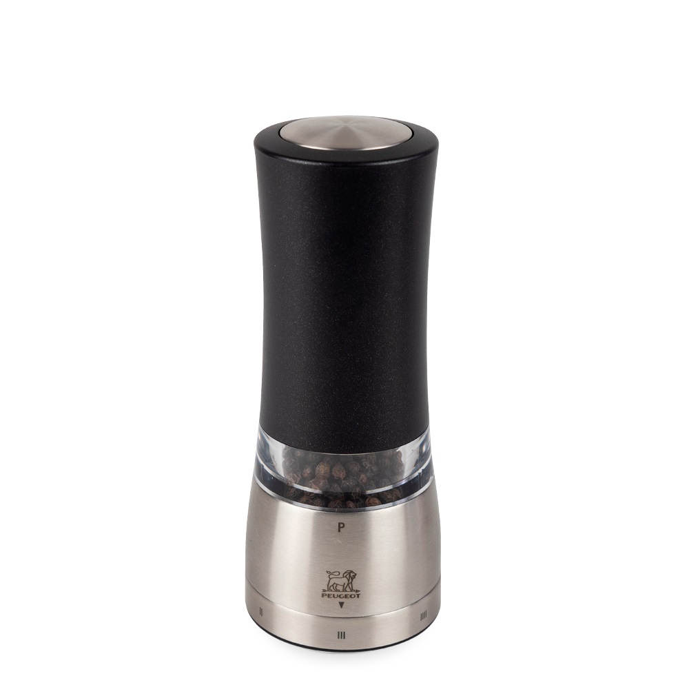 Daman noir irisé moulin à poivre electrique u'select 16 cm - peugeot saveurs