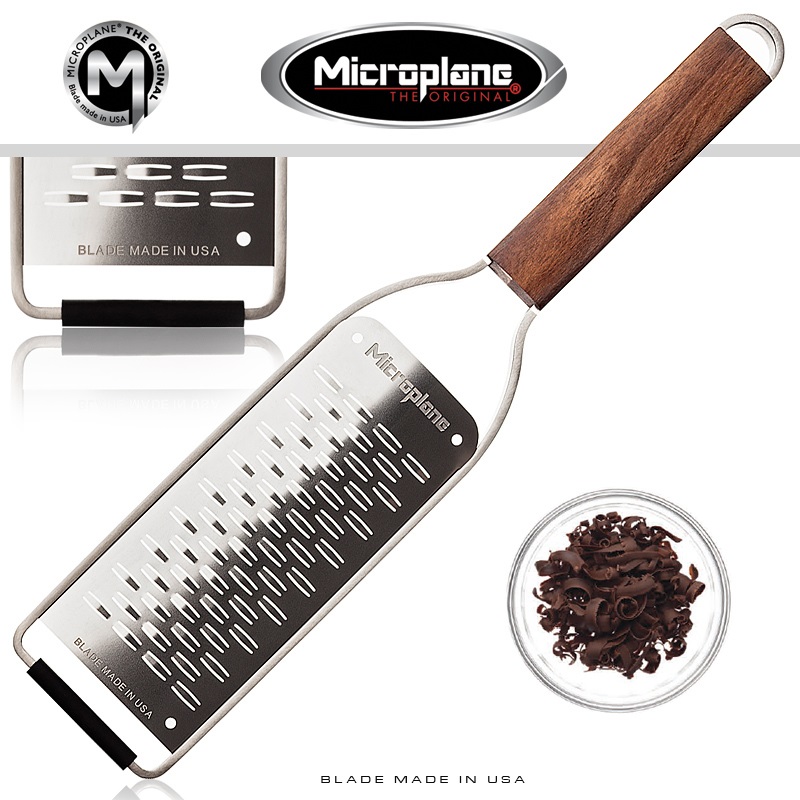 Rape double tranchant collection master manche bois - microplane