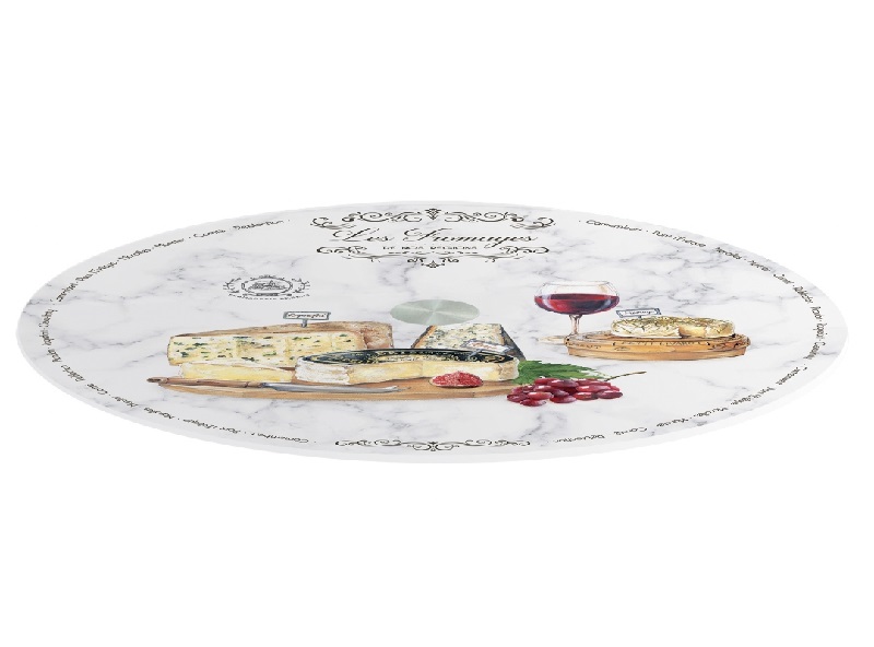 Plateau tournant les fromages de nos regions 35 cm - easylife