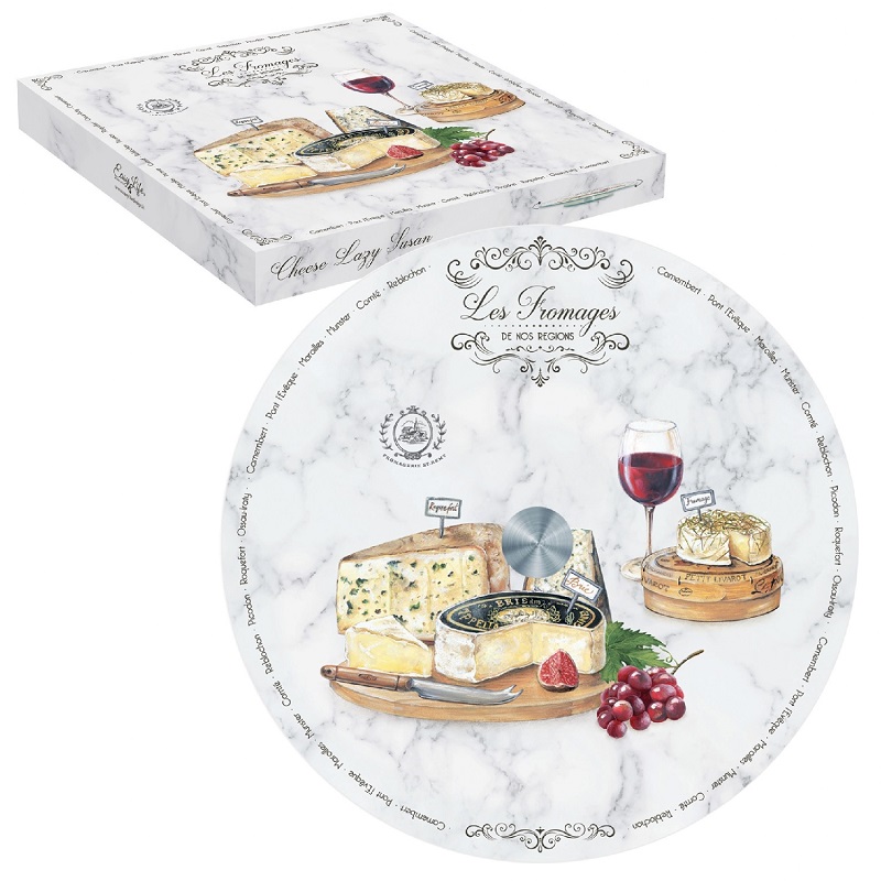 Plateau tournant les fromages de nos regions 35 cm - easylife
