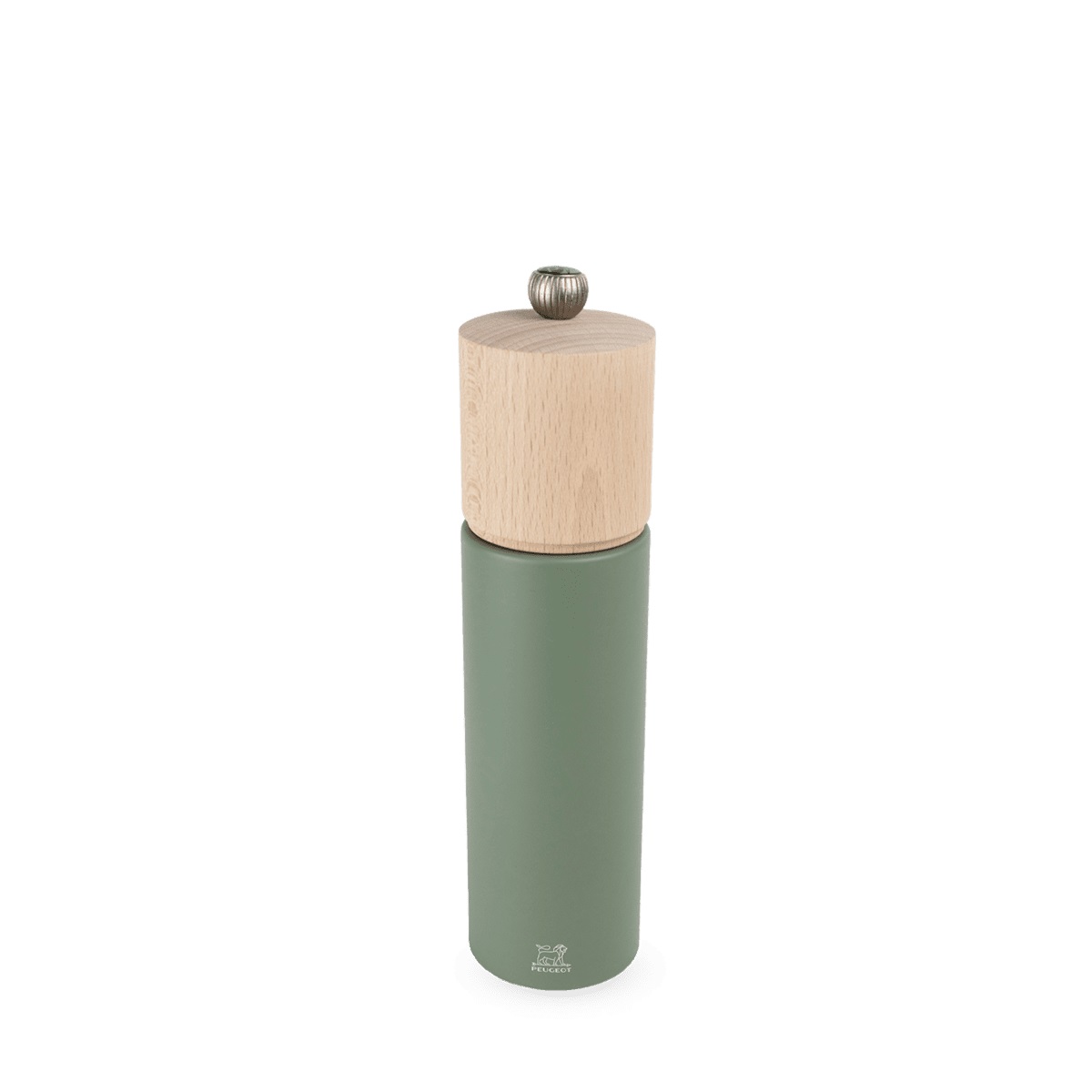 Moulin à poivre manuel en bois, boréal vert fougère, 21cm - peugeot saveurs