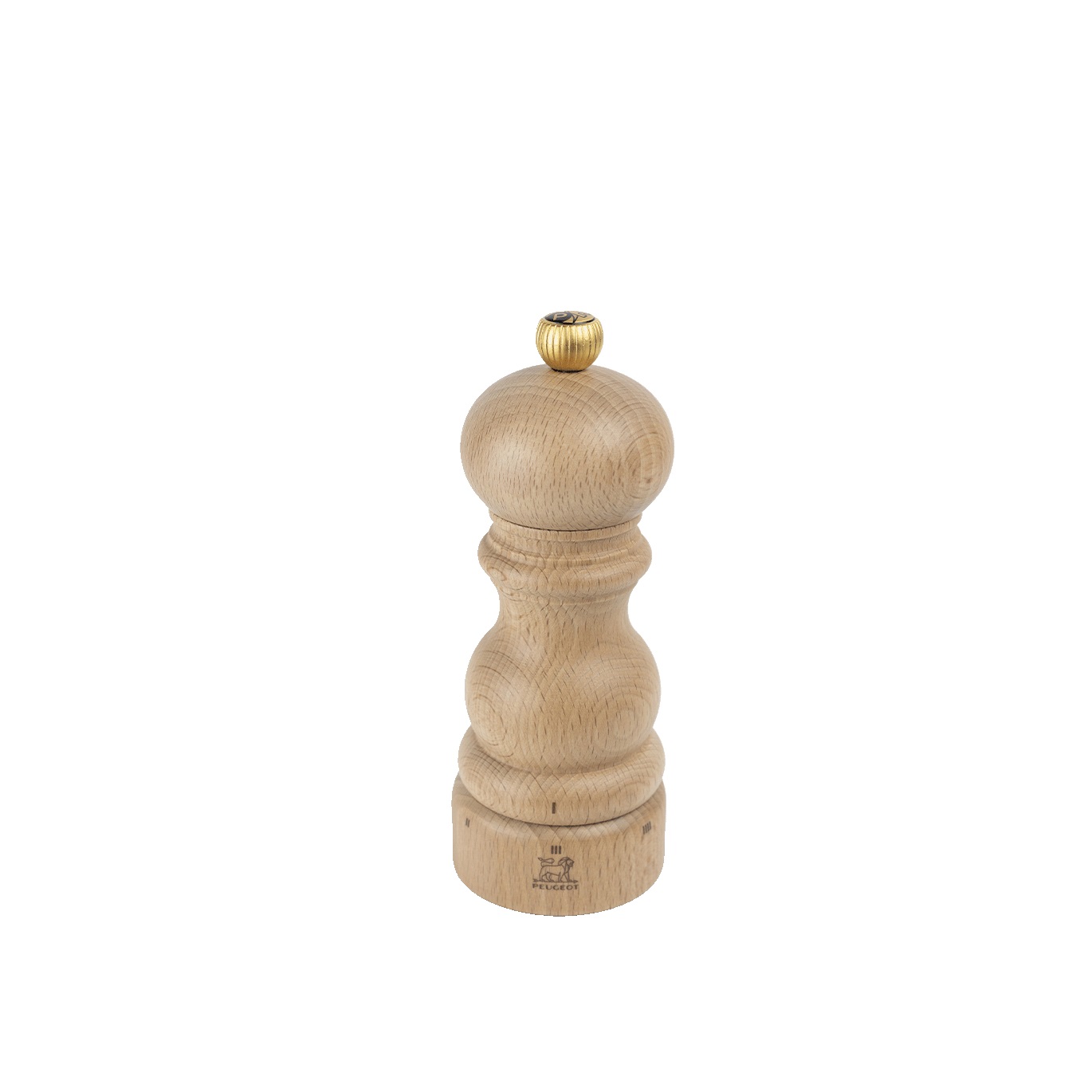 Moulin à poivre manuel en bois, paris u'select, naturel, 15 cm - peugeot saveurs