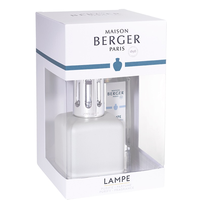 Coffret lampe diffuseur de parfum glacon blanc - maison berger paris