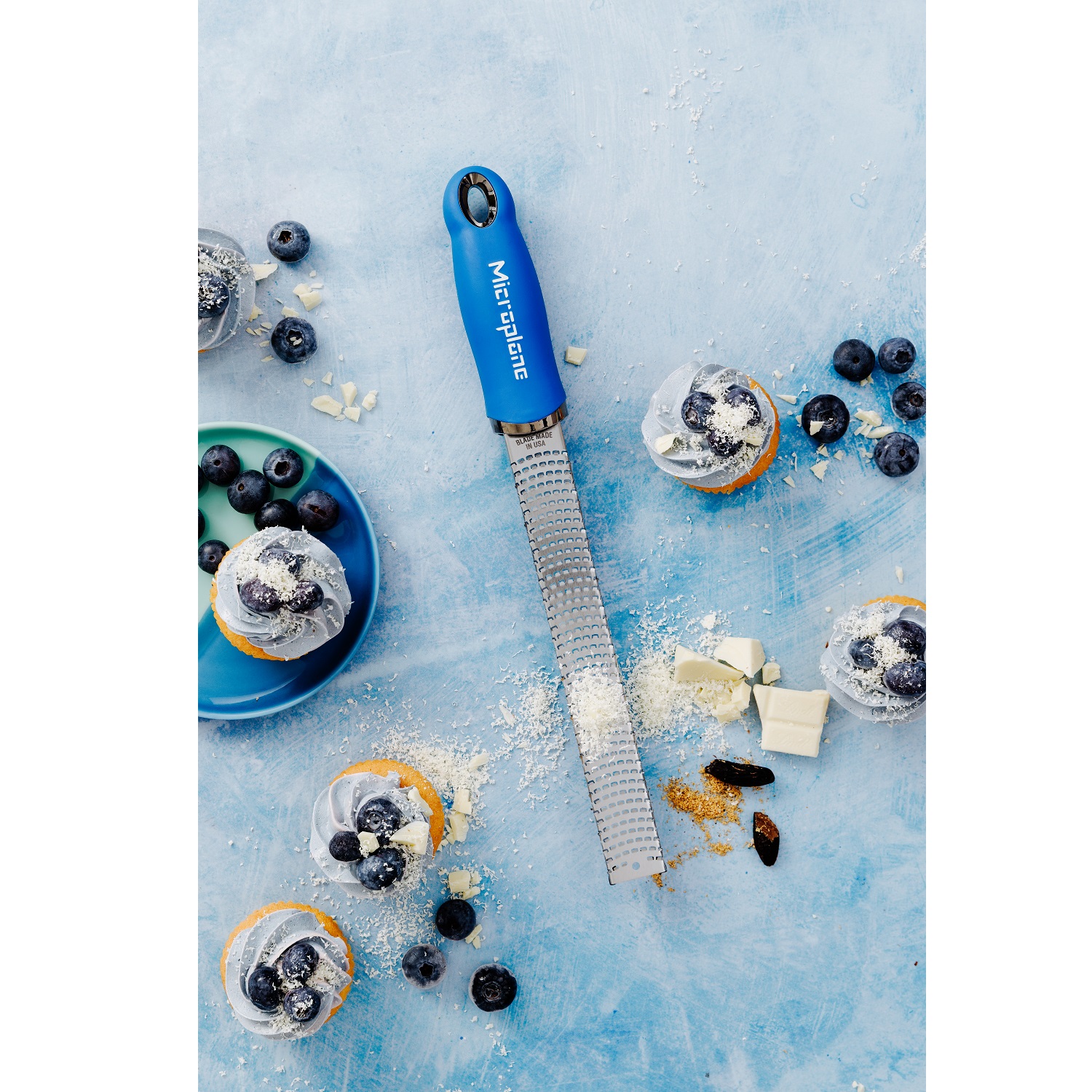 Zesteur râpe premium bleu blueberry - microplane