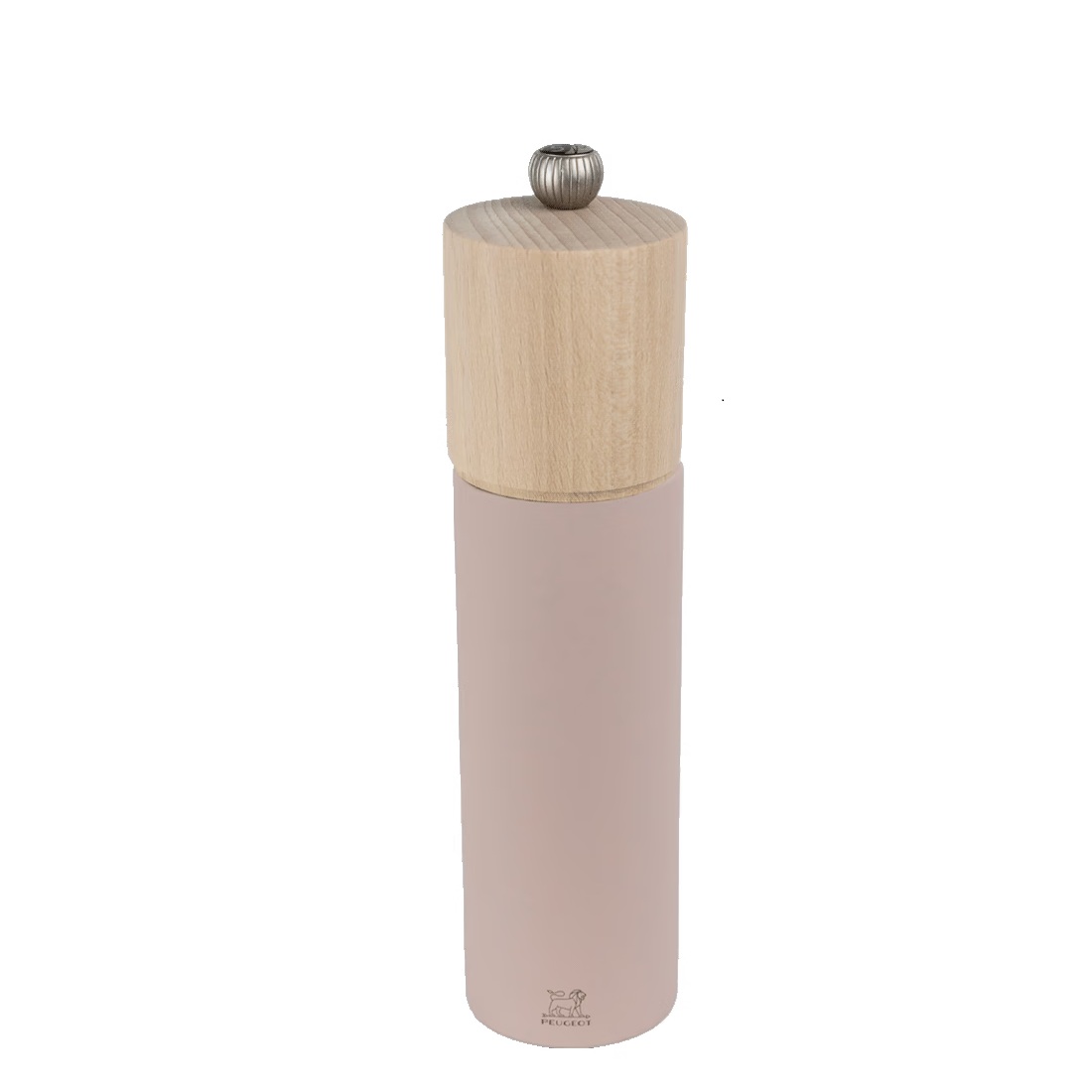 Moulin à sel manuel en bois, boréal rose pétale, 21cm - peugeot saveurs