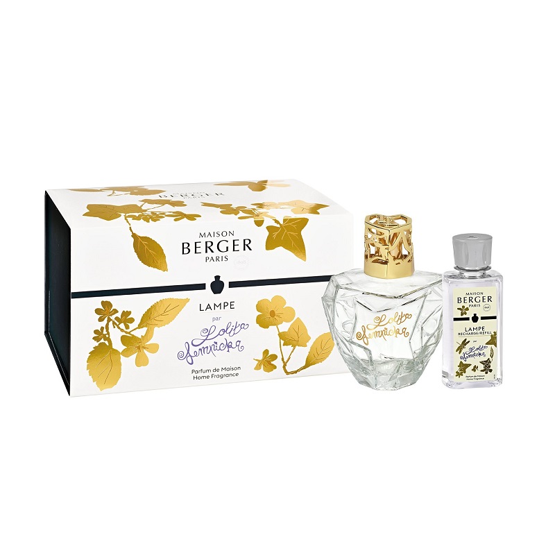 Lampe diffuseur de parfum coffret lolita lempicka transparent + 180 ml - maison berger paris