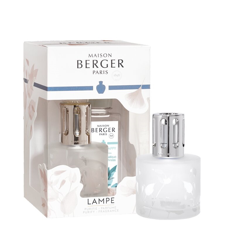 Coffret lampe diffuseur de parfum aroma happy - maison berger paris