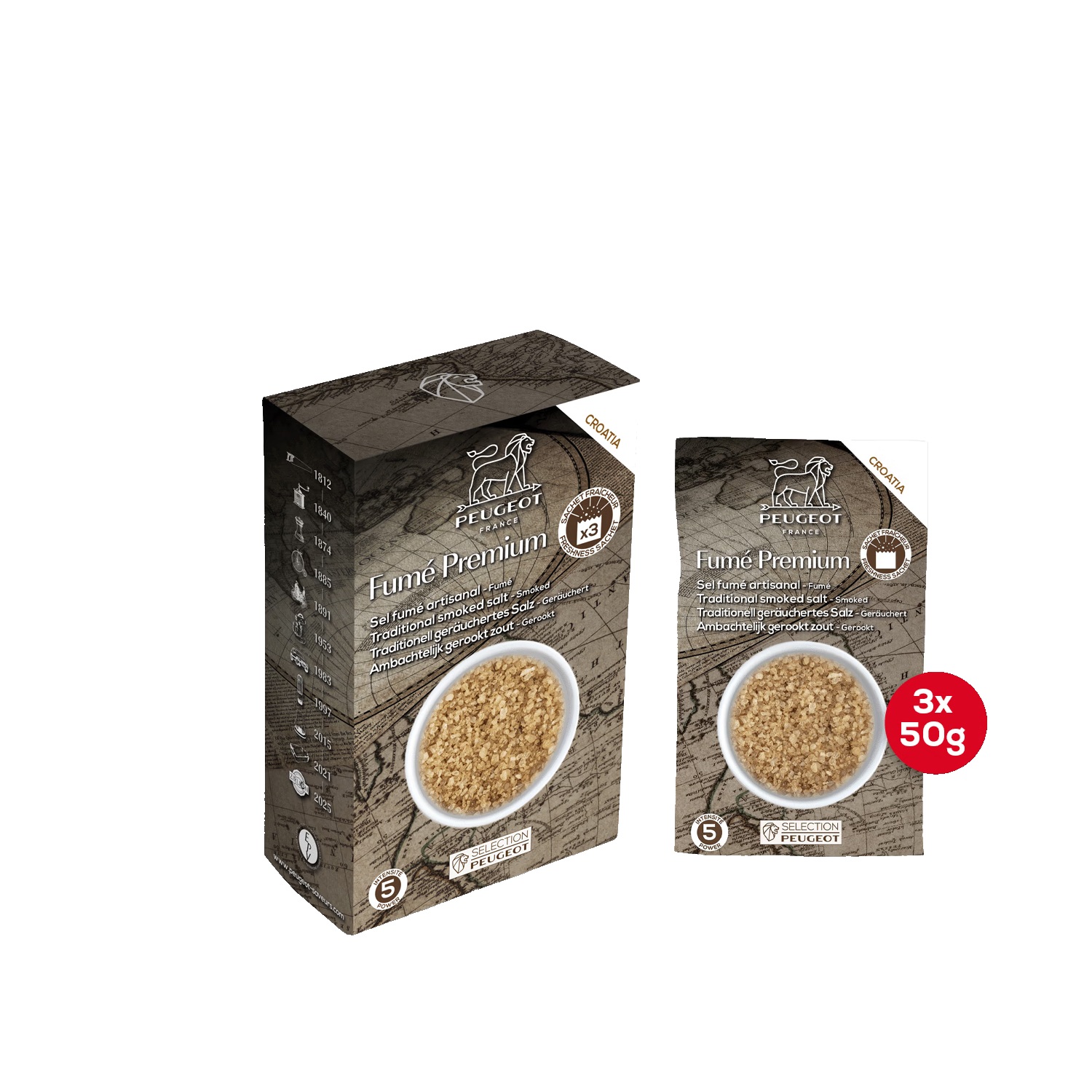 Sel fumé premium 350g - peugeot saveurs 