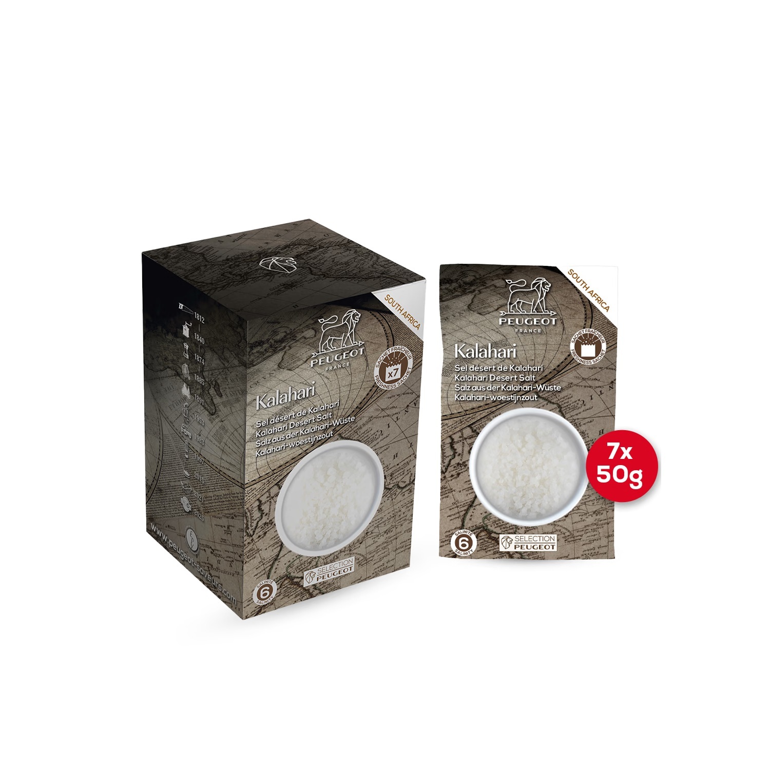 Sel désert de kalahari 350g - peugeot saveurs