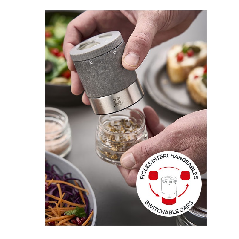 Maestro moulin à sel u'select avec réservoir interchangeable - peugeot saveurs