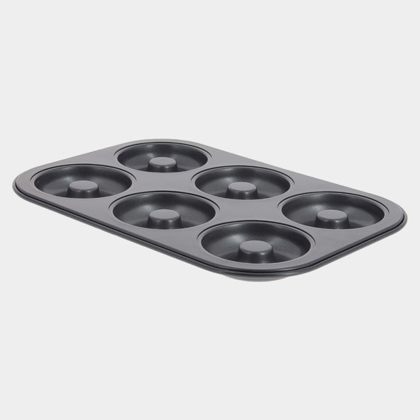 Plaque a patisserie pour 6 mini savarins fermes diametre 8 cm - de buyer