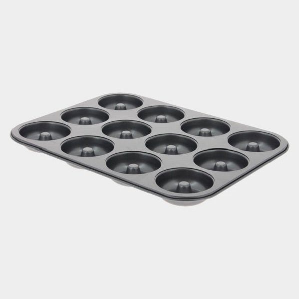 Plaque a patisserie pour 12 mini savarins fermes diametre 7 cm - de buyer