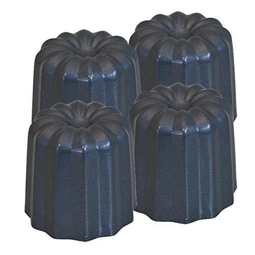 Lot de 4 moules a canneles diam 5,5cm - de buyer