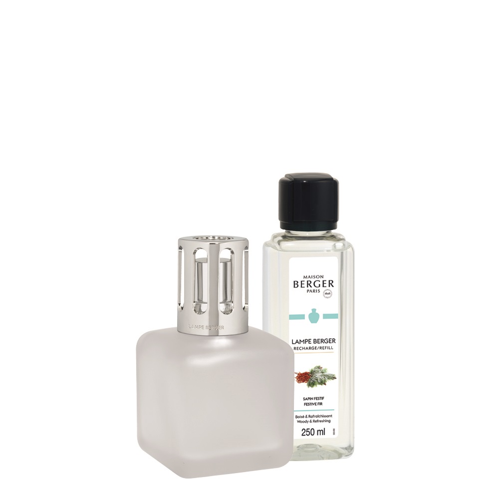 Coffret lampe berger winter lampe glaçon + au pied du sapin 250ml - maison berger paris