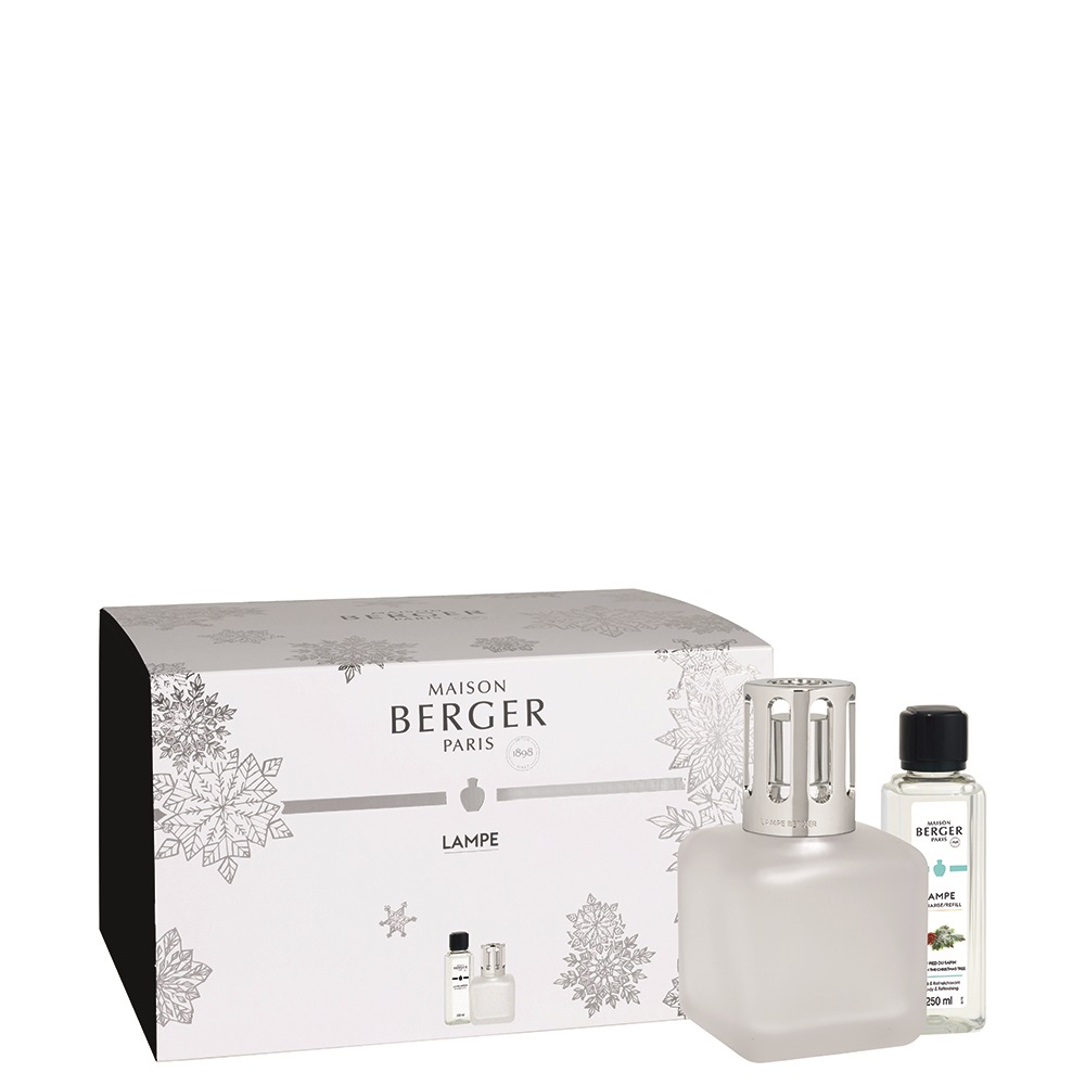 Coffret lampe berger winter lampe glaçon + au pied du sapin 250ml - maison berger paris