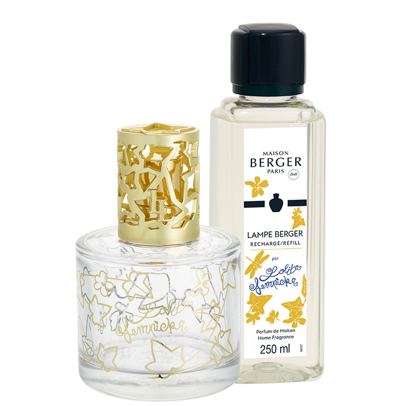Coffret lampe diffuseur de parfum a catalyse pure lolita transparente - maison berger paris