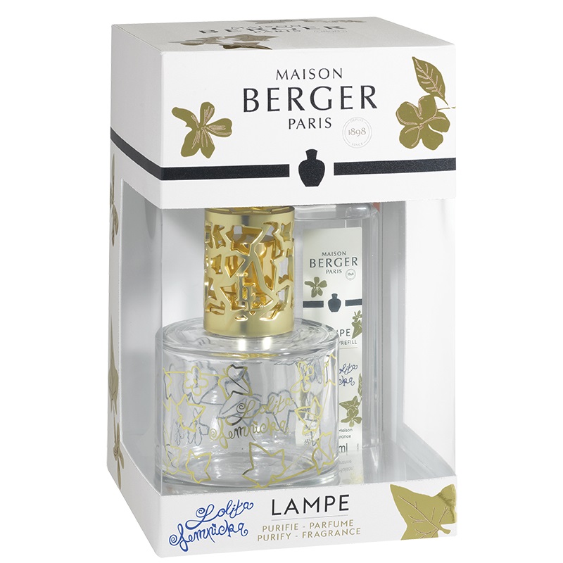 Coffret lampe diffuseur de parfum a catalyse pure lolita transparente - maison berger paris