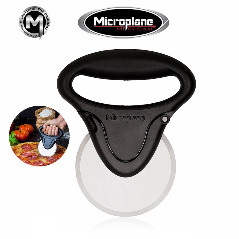 Roulette a pizza demontable noir - microplane