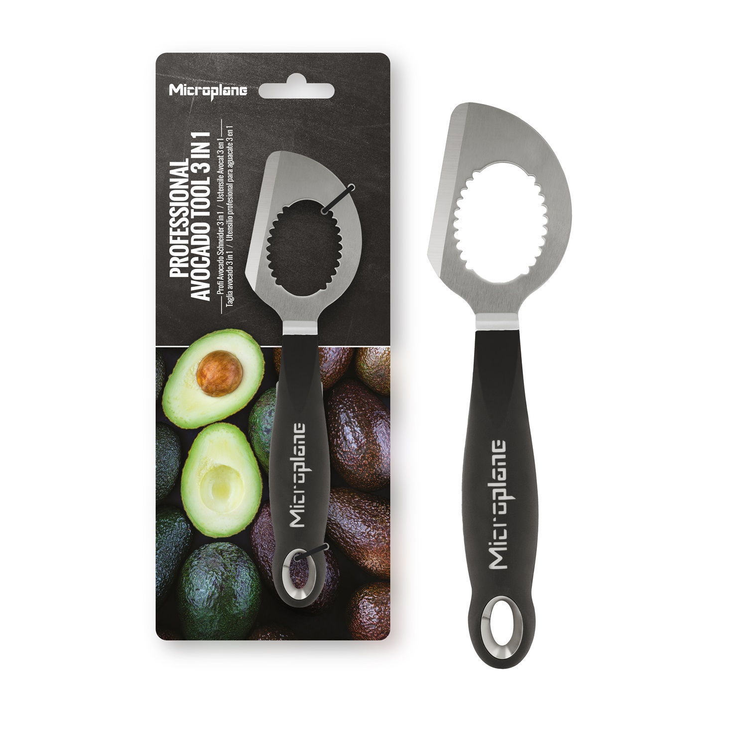 Ustensile pour couper les avocats 3 en 1 - microplane